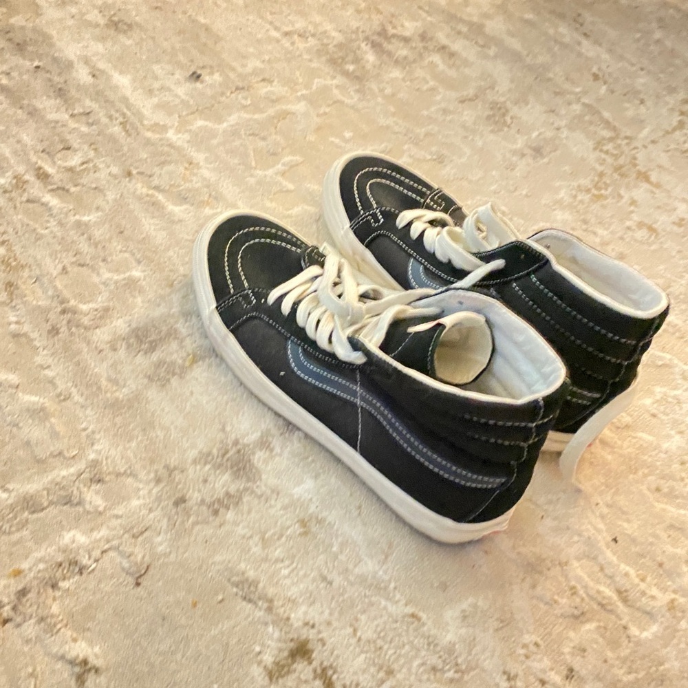 Vans Sk8-Hi Lux Suede Canvas “Black Blue Dress”